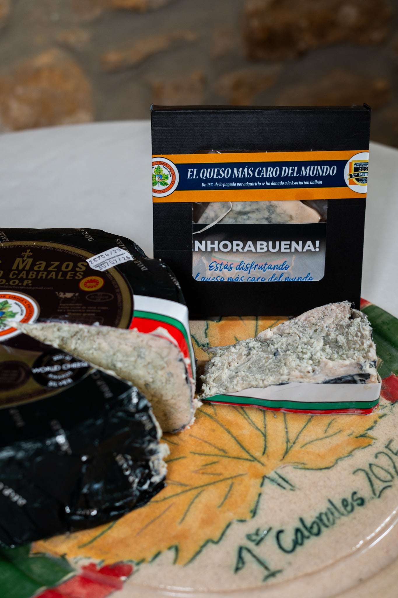 Cuña de Queso Cabrales más caro del mundo