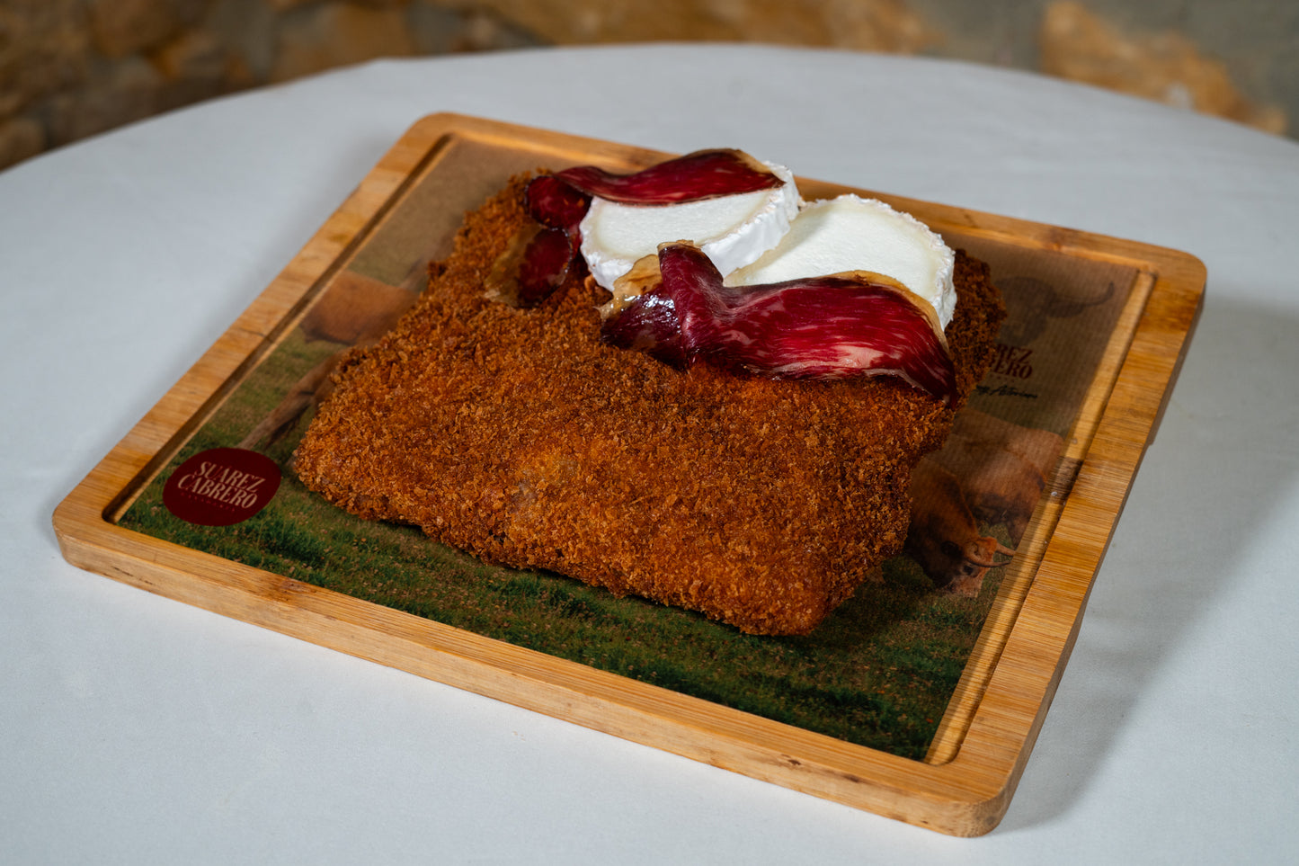 Cachopo de cecina & Queso de cabra